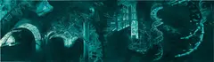 Mark Tansey, Library (of Babylon), 1994, oil on canvas, in 2 parts