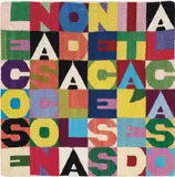 Le cose nascono dalla necessità e dal caso by Alighiero Boetti, 1988, embroidery mounted on panel, sold Jun 2018