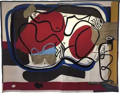 Le Canapé II by Le Corbusier, 1956, wool tapestry, sold Jun 2018