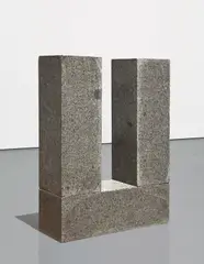 Carl Andre, Manet Post and Threshold, 1980, quincy granite blocks, in 3 parts
