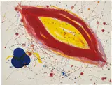 Untitled (SF88-403) by Sam Francis, 1988, egg tempera and acrylic on paper, sold Jun 2018