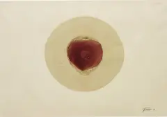 Ohne Titel by Otto Piene, 1963, pigment, paint and pencil on paper, sold Jun 2018