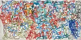 Sandro Chia, Volti, 2007, tempera on plaster laid on Hexalite