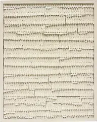 Jan Schoonhoven, Modulated ridges, 1965, painted cardboard, in artist's frame