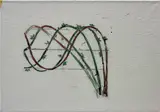 Boccioli by Mario Schifano, 1996, enamel on canvas, sold Jun 2018