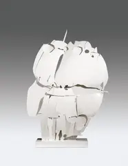 Pietro Consagra, Ferro trasparente bianco V, 1966, painted iron