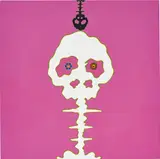 Dokuro pink by Takashi Murakami, 2001, acrylic on canvas mounted on panel, sold Jun 2018