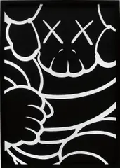 Kaws, Running Chum - Bus Stop, 2001, acrylic on 850 gsm Arches paper, framed in rebuild Bus Stop Lightbox