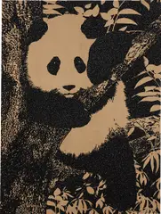 Safe by Rob Pruitt, 2002, glitter and enamel on linen, sold Jun 2018