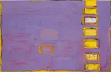 Richard Prince, Untitled (check painting) #18, 2004, acrylic and paper collage on canvas
