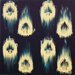 Gary Simmons, Midnight Marauders, 2004, oil on canvas
