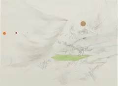 Untitled by Julie Mehretu, 2005, graphite and colored pencil on paper, sold Jun 2018