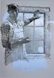 Sigmar Polke, Ohne Titel (Fenster), 1999, acrylic on paper