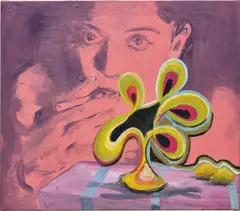 Blumenstilleben No. 131 by Anton Henning, 2002, oil on canvas, sold Jun 2018