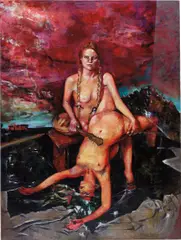 Martin Eder, There is no moment to sit, 2004, oil on canvas