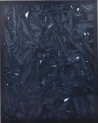 Untitled by Anselm Reyle, 2008, mixed media on canvas in acrylic glass box, sold Jun 2018