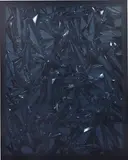 Anselm Reyle, Untitled, 2008, mixed media on canvas in acrylic glass box