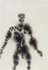 Body I by Antony Gormley, 2009, carbon and casein on paper, sold Jun 2018