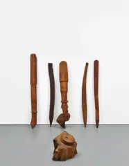 Untitled by Tony Cragg, 1994, carved wood, in 6 parts, sold Jun 2018
