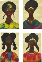 Chris Ofili, Four works: (i-iv) Untitled, 1998, each watercolour on paper