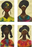 Chris Ofili, Four works: (i-iv) Untitled
