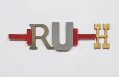 Jack Pierson, Truth, 2004, found plastic, metal, styrofoam and wooden letters, in 5 parts