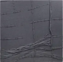 Tom Burr, The Night Before Last, 2011, wool blankets and steel tacks on stained plywood