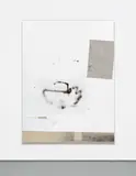 David Ostrowski, F (Capture the dream), 2013, oil, lacquer, paper, cardboard and cotton on canvas, in artist's frame