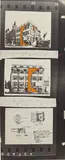 Gordon Matta-Clark, First Approach, 1977, photographs, pen, paint and paper collage, in artist's frame