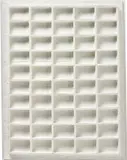 Jan Schoonhoven, R62-14, 1962, painted papier-mâché relief on board