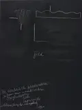 Joseph Beuys, Unbetitelt (Feld), 1972, chalk on board