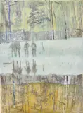 Peter Doig, Cobourg 3+1 more, 1995, oil on paper
