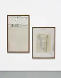 Cy Twombly, Dithyrambus, 1976, collage (drawing paper, handmade paper, staples, transparent adhesive tape), oil paint, watercolour, wax crayon and pencil