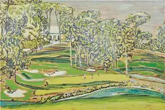 Peter Doig, Palheiro (For: Zombie Golf), 1995, oil on wood