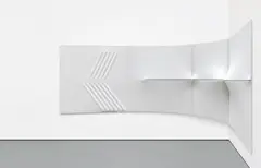 Untitled by Agostino Bonalumi, 1973, enamel on shaped canvas, in 4 parts, offered Oct 2018
