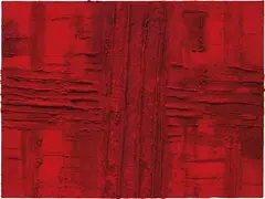 Marcello Lo Giudice, Red Vulcano, 2016, oil and pigment on canvas