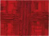 Marcello Lo Giudice, Red Vulcano, 2016, oil and pigment on canvas