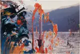 Ohne Titel (24.4.89) by Gerhard Richter, 1989, oil on photograph, sold Oct 2018