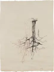 Ohne Titel by Georg Baselitz, 1973, felt tip pen and ink on paper, sold Oct 2018