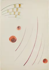 Ohne Titel by Sigmar Polke, 1965, watercolour on paper, sold Oct 2018
