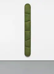 Keith Sonnier, Green File, 1968, acrylic on wood and wire mounted on wood