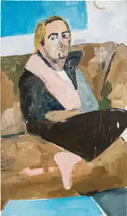 Matt Siegle by Henry Taylor, 2011, acrylic on canvas, sold Oct 2018