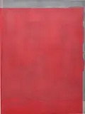 Matt Connors, Thirds (red/warm grey)