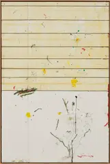 Untitled by Harold Ancart, 2012, oil stick and pencil on paper mounted on panel, in artist's frame, sold Oct 2018