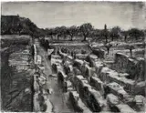 William Kentridge, Drawing from the animation for Il Ritorno d'Ulisse, 1998, charcoal on paper