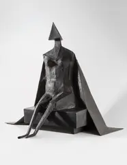 R.A. Lynn Chadwick, First Girl Sitting On Bench, 1988, bronze