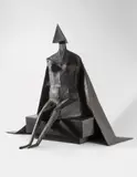 R.A. Lynn Chadwick, First Girl Sitting On Bench, 1988, bronze