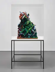 Glenn Brown, The Organ Grinder, 2009, oil and acrylic on metal armature
