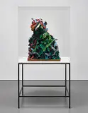 Glenn Brown, The Organ Grinder, 2009, oil and acrylic on metal armature