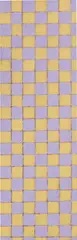 Small Check: 3 by Sherrie Levine, 1999, duo oil on oak, sold Oct 2018